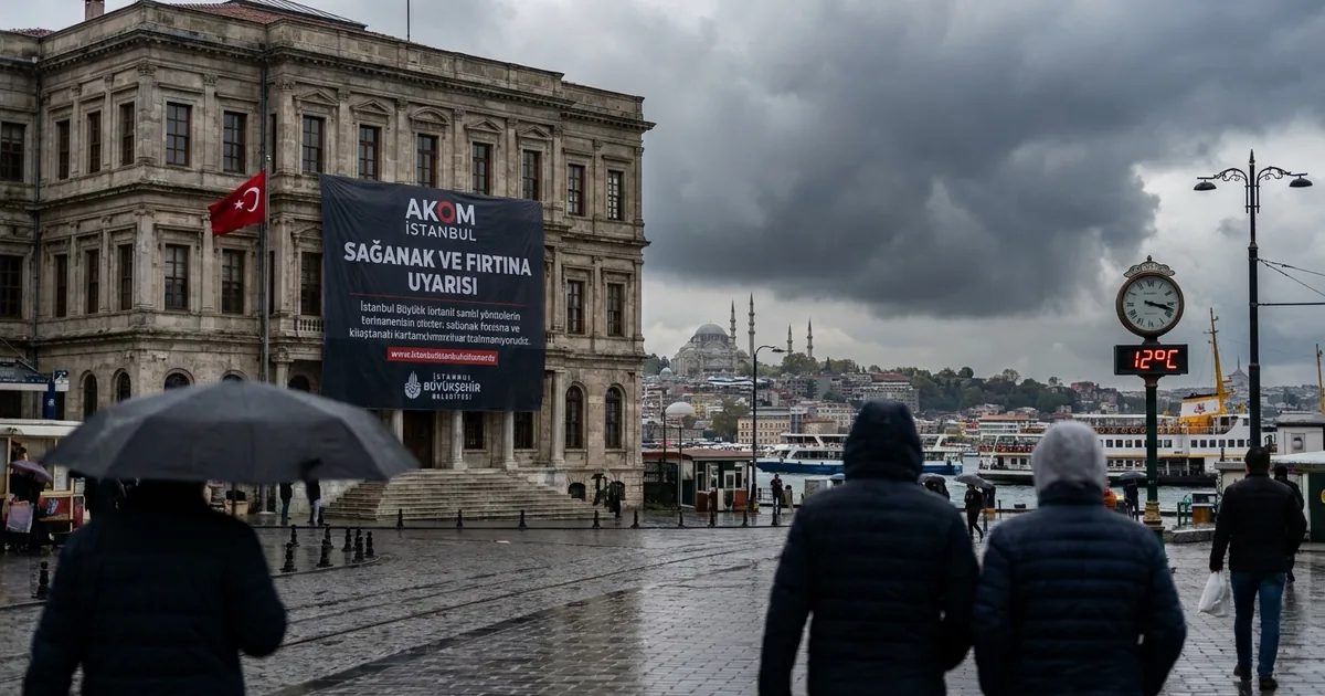 AKOM İstanbul için uyarıyı yaptı: Sağanak ve fırtına geliyor - Son Bir Dakika