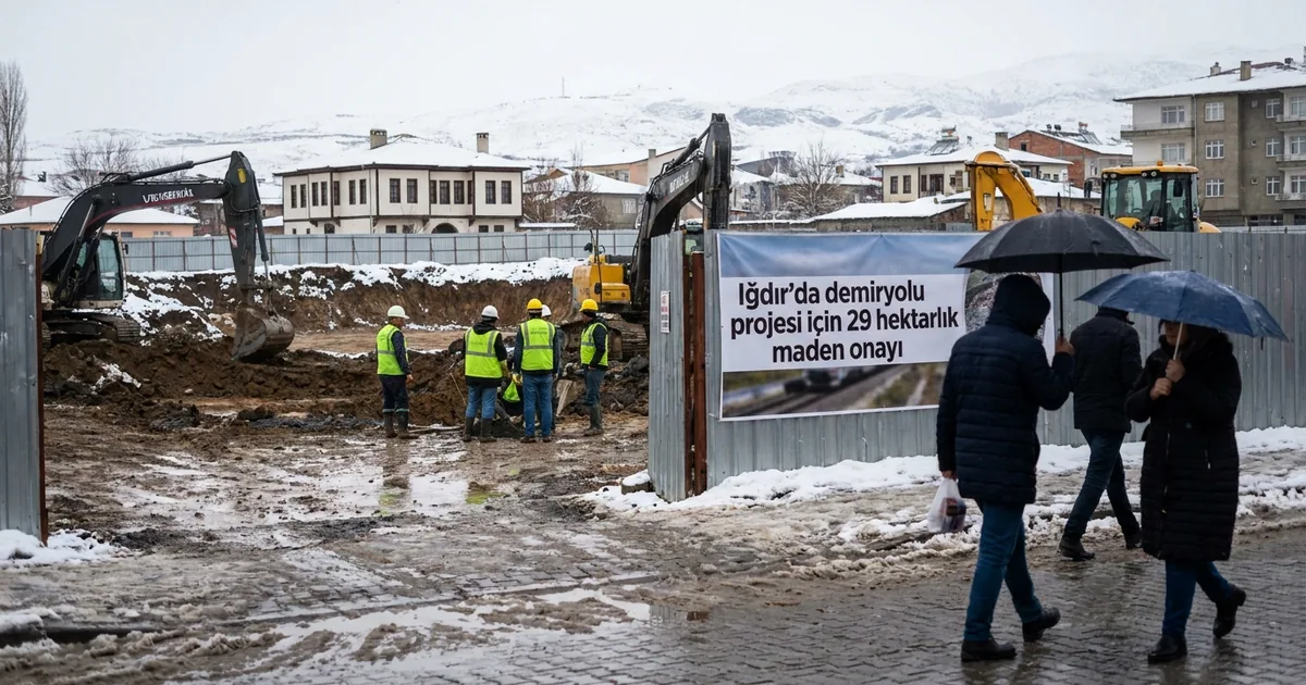 Iğdır'da demiryolu projesi için 29 hektarlık maden onayı