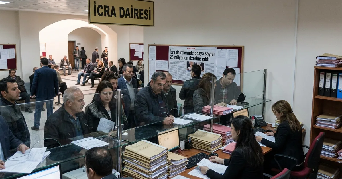 İcra dairelerinde dosya sayısı 26 milyonun üzerine çıktı
