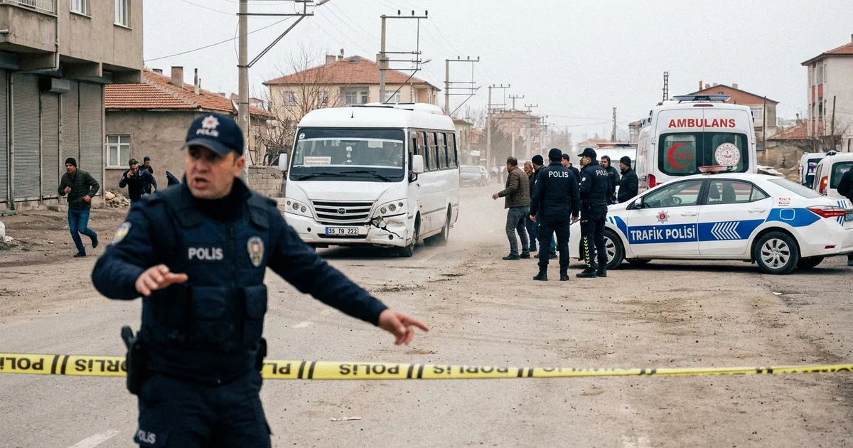 Kayseri'de minibüs sürücüsü polisin üzerine sürdü: 1 ölü