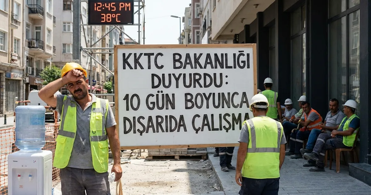 KKTC Bakanlığı duyurdu: 10 gün boyunca dışarıda çalışma yasak - Son Bir Dakika