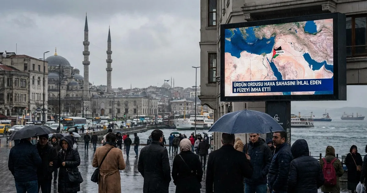 Ürdün ordusu hava sahasını ihlal eden 8 füzeyi imha etti