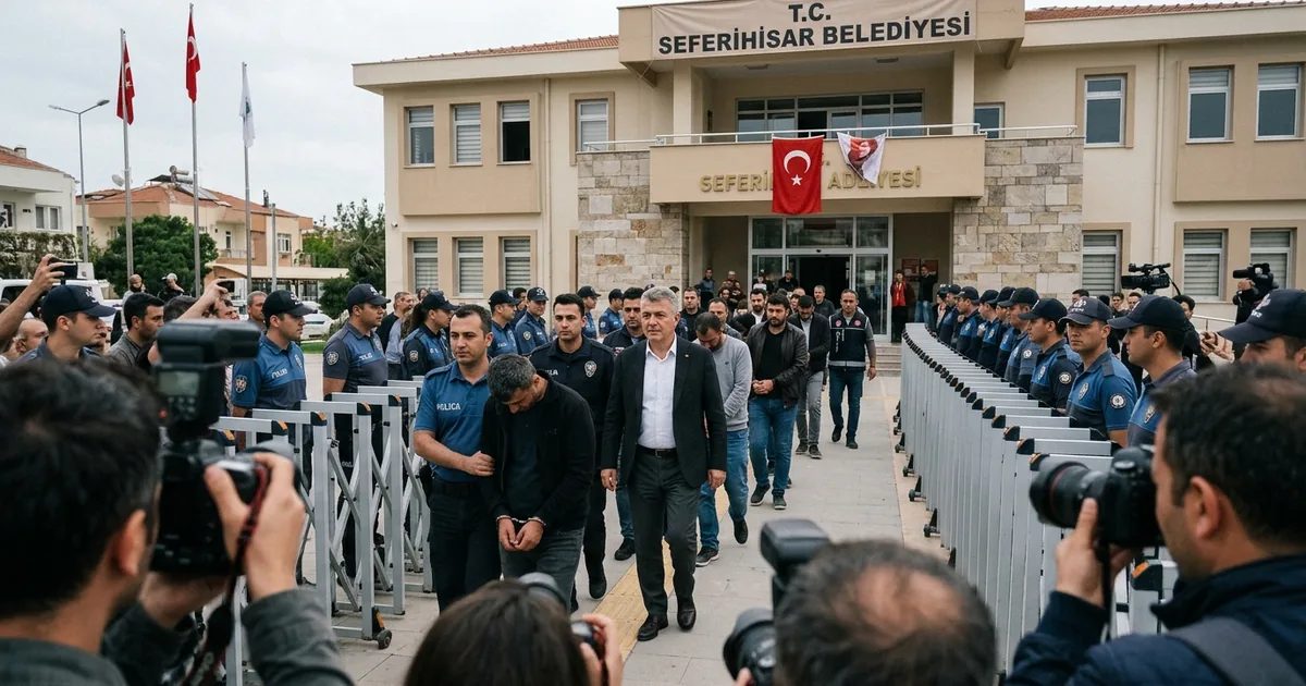 İzmir rüşvet operasyonu: 19 şüpheli Seferihisar Adliyesi'nde