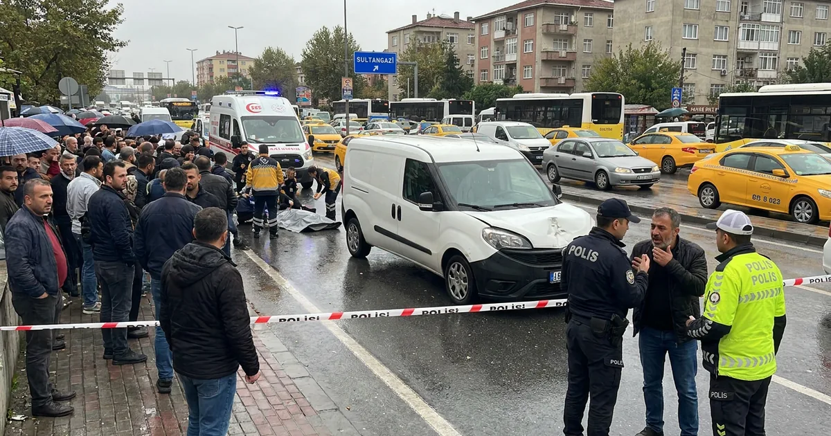 Eski Edirne Asfaltı'nda kaza: Sultangazi'de trafik felç oldu