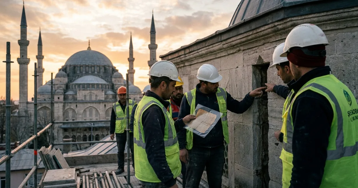Şehzadebaşı Camii restorasyonunda gizemli kağıt iddiası - Son Bir Dakika