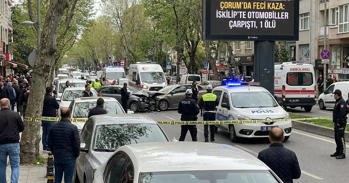 Çorum'da Feci Kaza: İskilip'te Otomobiller Çarpıştı, 1 Ölü