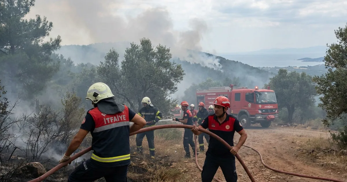 Balıkesir Ayvalık'taki orman yangını kontrol altına alındı