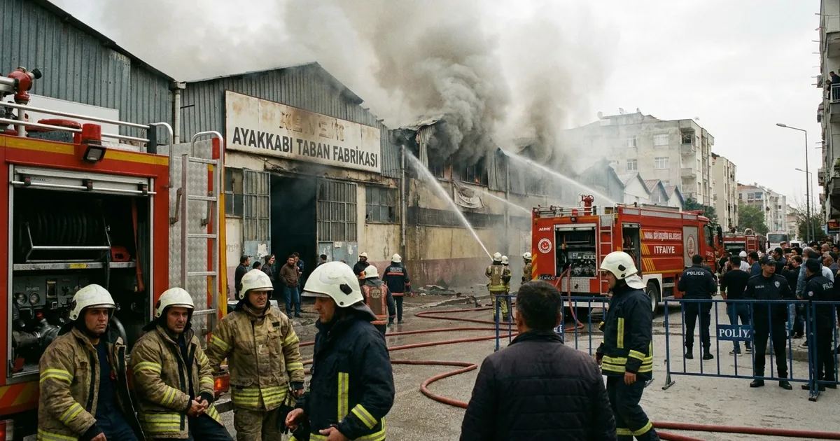 Adana'da fabrika yangını: Soğutma çalışmaları sürüyor