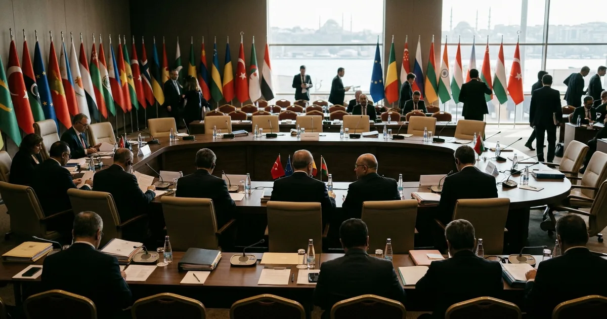 8 ülke İstanbul'da buluştu: Diplomasi ve diyalog vurgusu - Son Bir Dakika