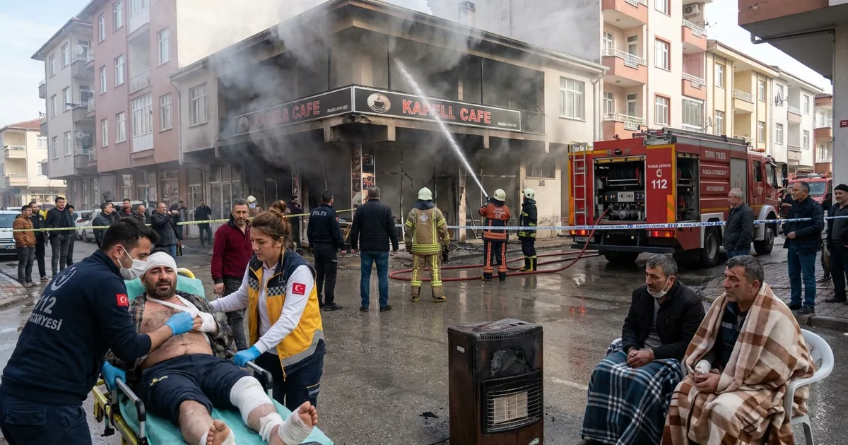 İnegöl'de korkutan kafeterya yangını: Yanıklar oluştu - Son Bir Dakika