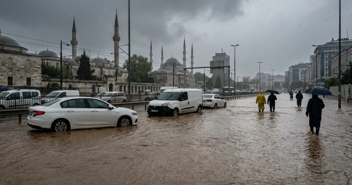 İstanbul'u vuran sağanak sonrası okullar bir gün tatil edildi - Son Bir Dakika