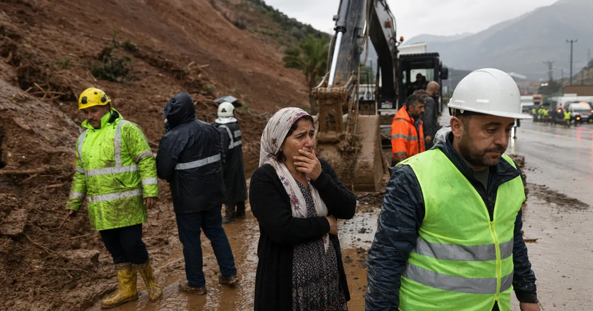 Hatay'da Heyelan Acısı: Bir Evlat Toprağa, Diğeri Yoğun Bakımda