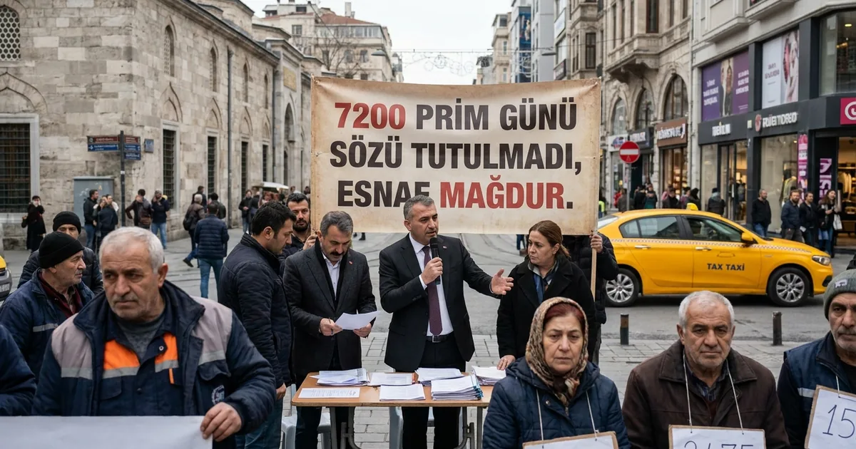 İstanbul esnafına 7200 prim gün sözü tutulmadı, muhalefet
